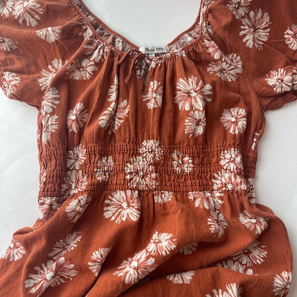 Madewell Rust Floral Maxi Dress - Picture 3 of 5